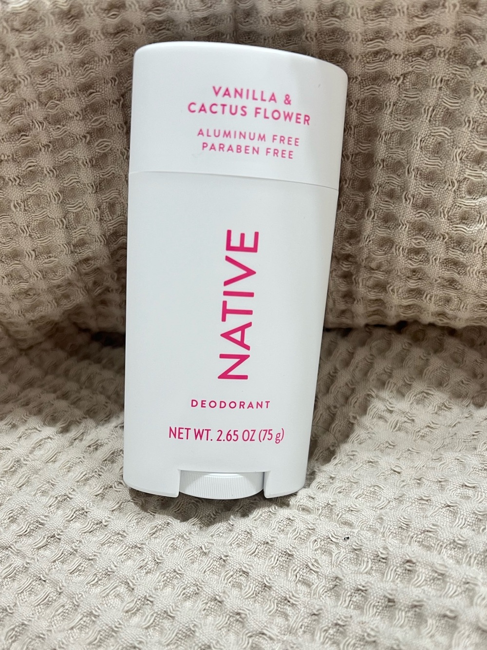 Native Deodorant — White with Pink Accents